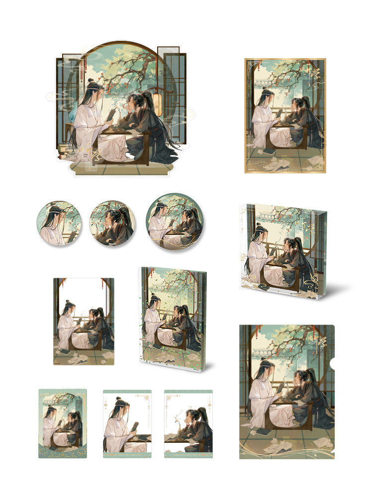 Mo Dao Zu Shi (Grandmaster of Demonic Cultivation) Anime Merchandise - Attending Lessons Series | Wei Wuxian & Lan Wangji Standee / Badge