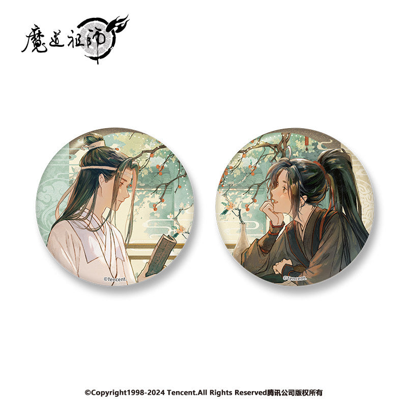 Mo Dao Zu Shi (Grandmaster of Demonic Cultivation) Anime Merchandise - Attending Lessons Series | Wei Wuxian & Lan Wangji Standee / Badge